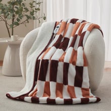 Gabri Fleece & Sherpa Heated Throw
